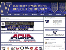 Tablet Screenshot of huskyicehockey.com